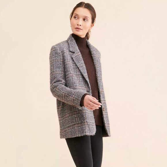 NWT See U Soon Plaid Blazer Coat - Picture 2 of 4
